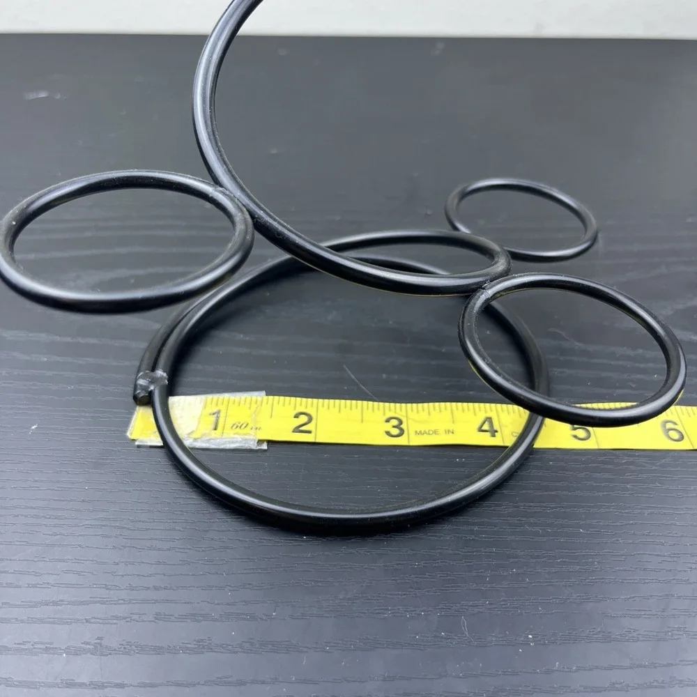 Black Metal Orb Display Stand 5 Holder Rack‎ 6